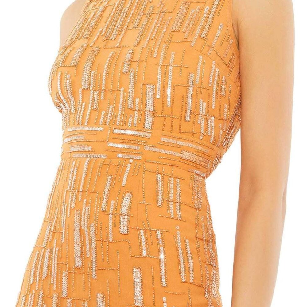 Mac Duggal 70264D Cocktail Dresses Saffron Size 8 - Picture 3 of 8